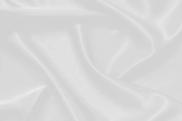 Białe Faliste Tło Ubrania Tekstura Tkaniny — Zdjęcie stockowe