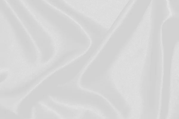 Белый Волнистый Фон Одежды Текстура Ткани — стоковое фото
