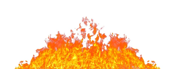 Flame Diisolasi Pada Latar Belakang Putih Stok Foto