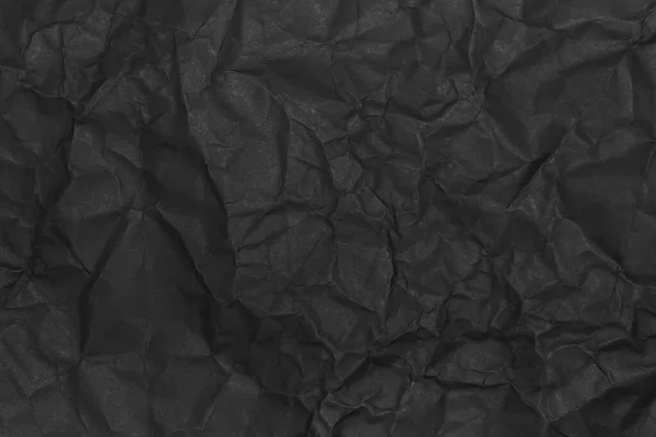 Texture Papier Ridée Noire Grunge Fond Sombre — Photo