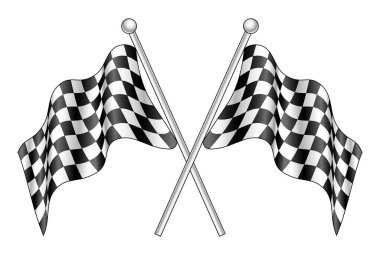 Çapraz Kareli Bayraklar. Yarış Bayrağı Eps Vektör Dosyası. Bayrak Tasarımı Bitir