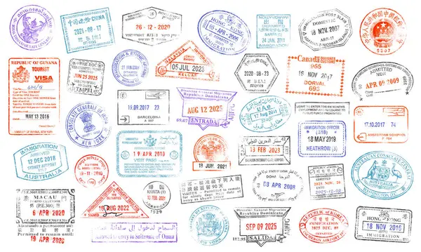 Yüksek Kaliteli Grunge Pasaport Koleksiyonu