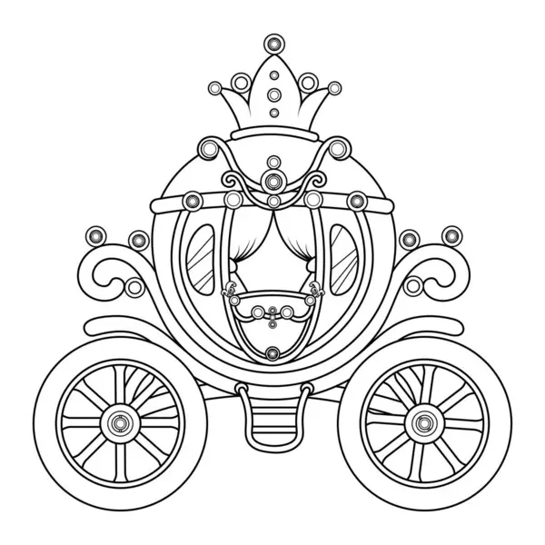 Boyama sayfası. Kraliyet Arabası