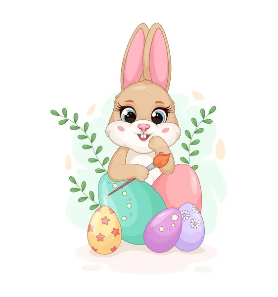 Paskalya Yumurtalı ve Fırçalı Paskalya Tavşanı