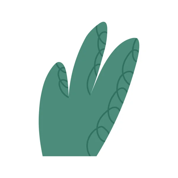 Рука Намальована Рослина Або Кущ Мультяшна Плоска Векторна Ілюстрація Ізольована — стоковий вектор