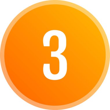 3 numara, üç numaranın grafik illüstrasyonu 