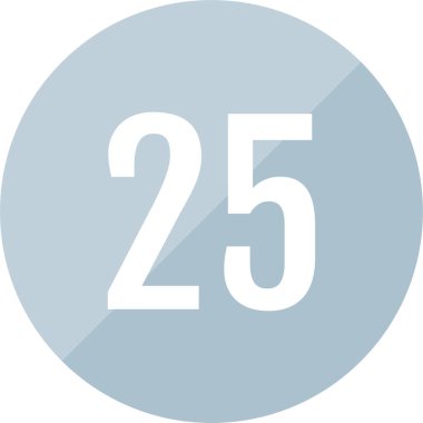 Parça 25 'in vektör çizimi