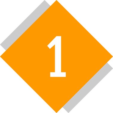 Number 1 icon. flat vector illustration