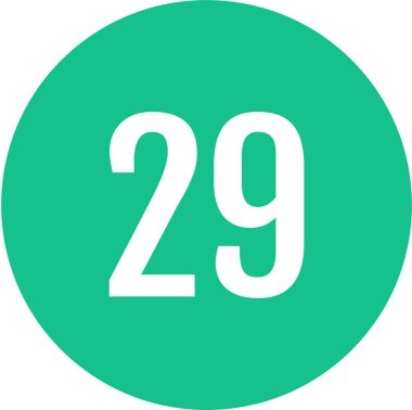 29 numaralı modern vektör illüstrasyonu