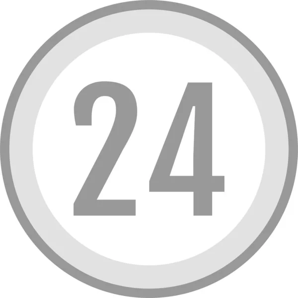 24番アイコンベクトルイラスト — ストックベクタ