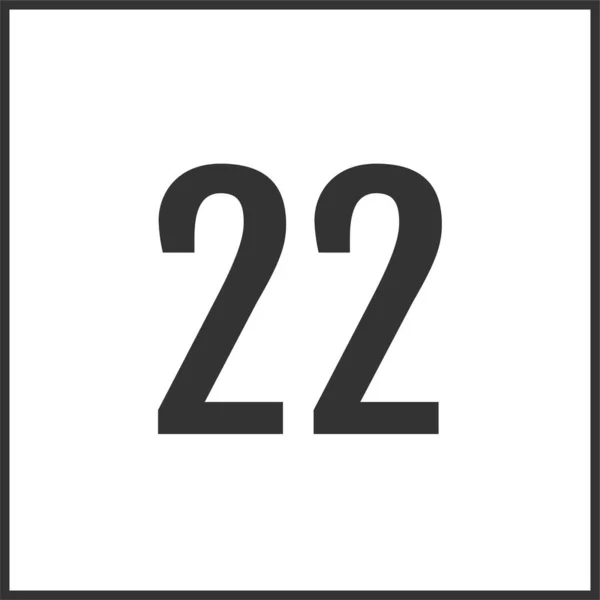 第22号标志图标 Web简单说明 — 图库矢量图片
