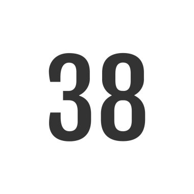 38 numaralı web simgesi, vektör illüstrasyonu