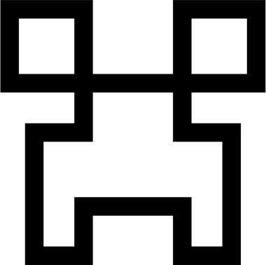 Modern Reapor Minecraft 'ın vektör illüstrasyonuName.