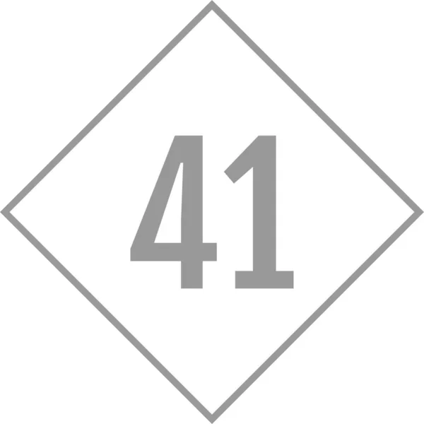 Numéro Logo Icône Conception Web Illustration — Image vectorielle