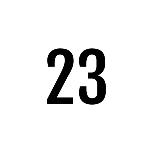 23番現代ベクトルイラスト — ストックベクタ