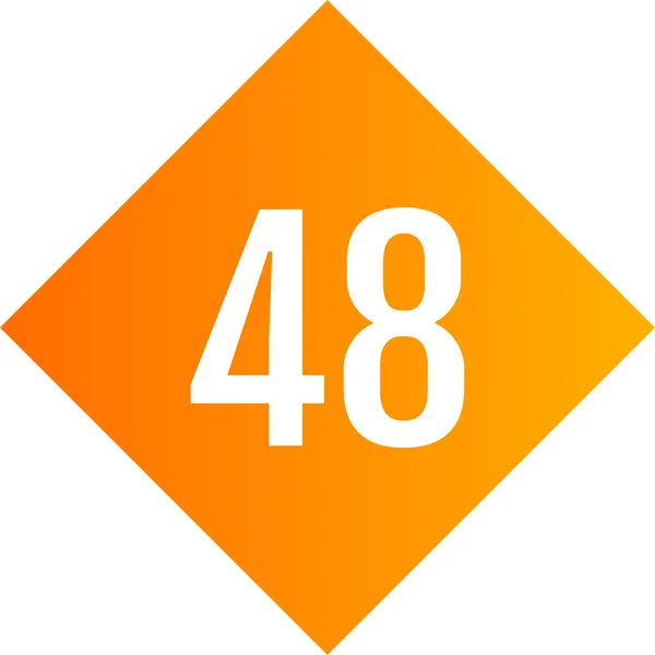 Nummer Logo Vektorabbildung — Stockvektor