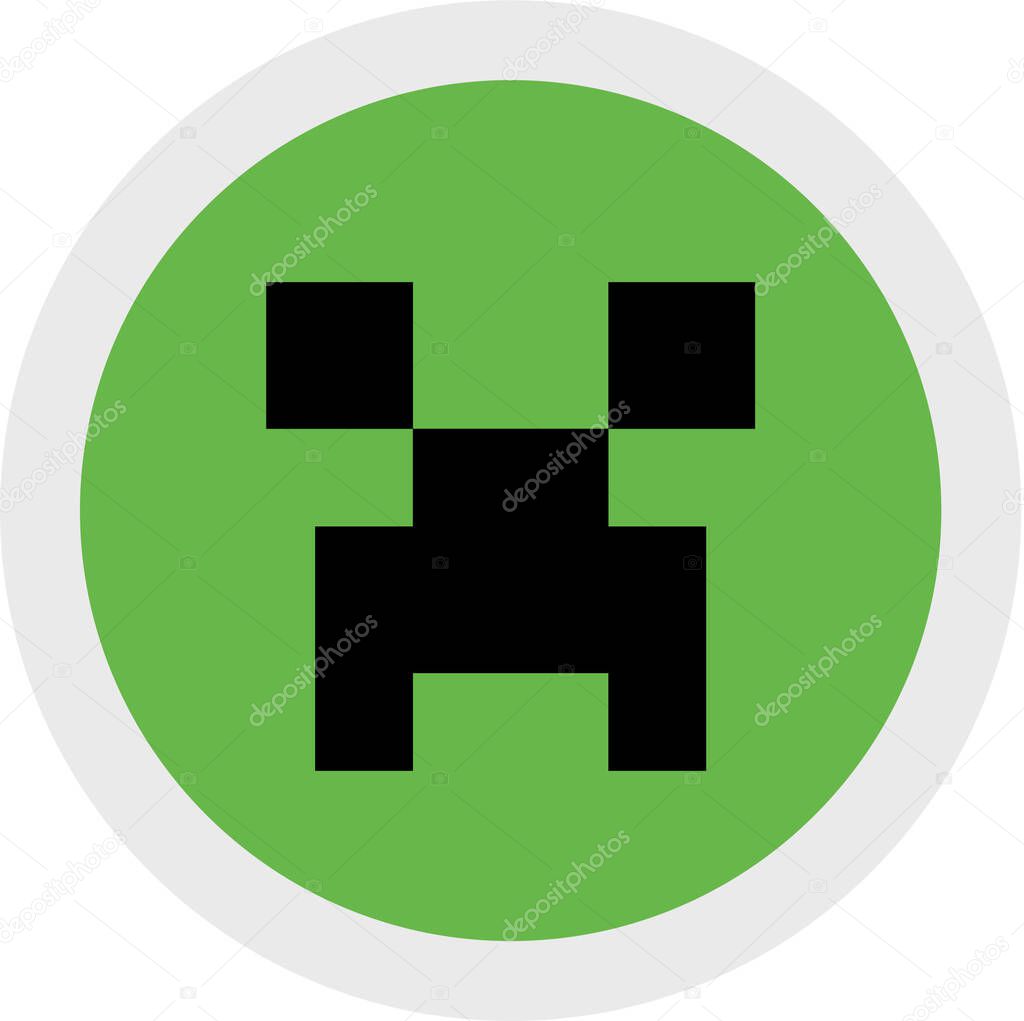 Reapor minecraft gaming video vector illustration, pixel and digital icon