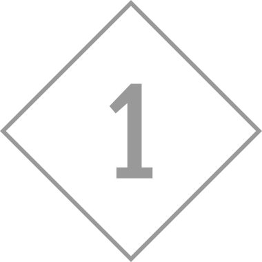 Number 1 icon. flat vector illustration