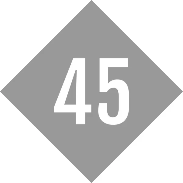 Eenvoudig Logo Van Het Nummer Web Illustratie — Stockvector