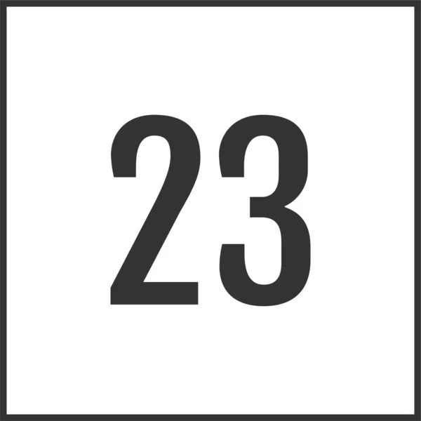23番現代ベクトルイラスト — ストックベクタ