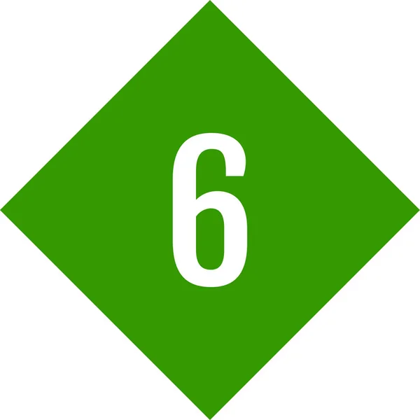 Ikona Znaku Numer Ilustracja Web Simple — Wektor stockowy