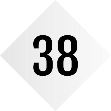 38 numaralı web simgesi, vektör illüstrasyonu