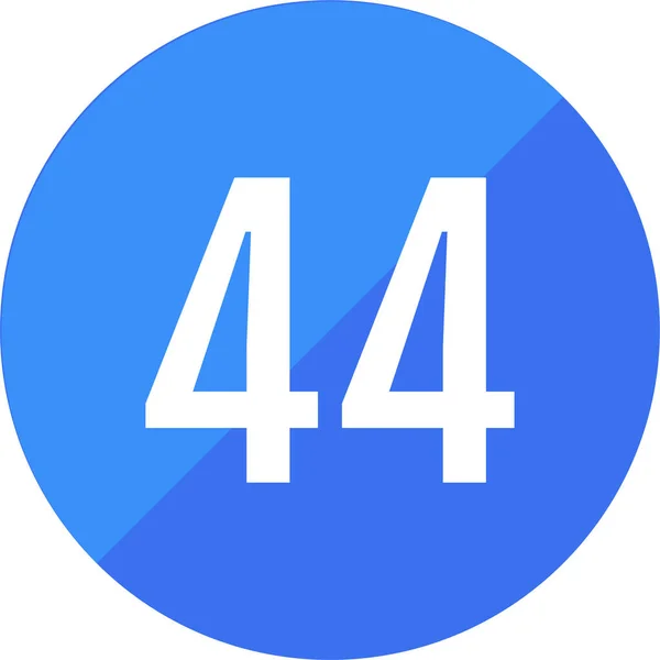 44番のアイコン Webデザイン用ベクトルテンプレート — ストックベクタ