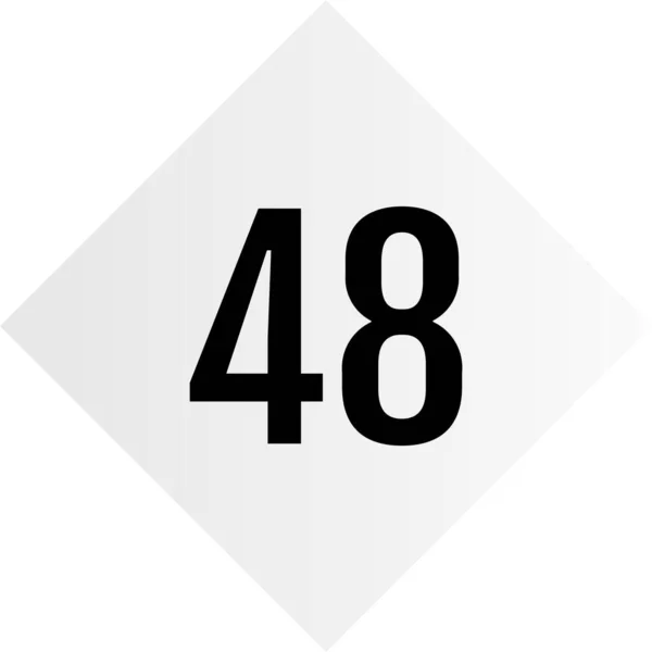48号标志 矢量图解 — 图库矢量图片
