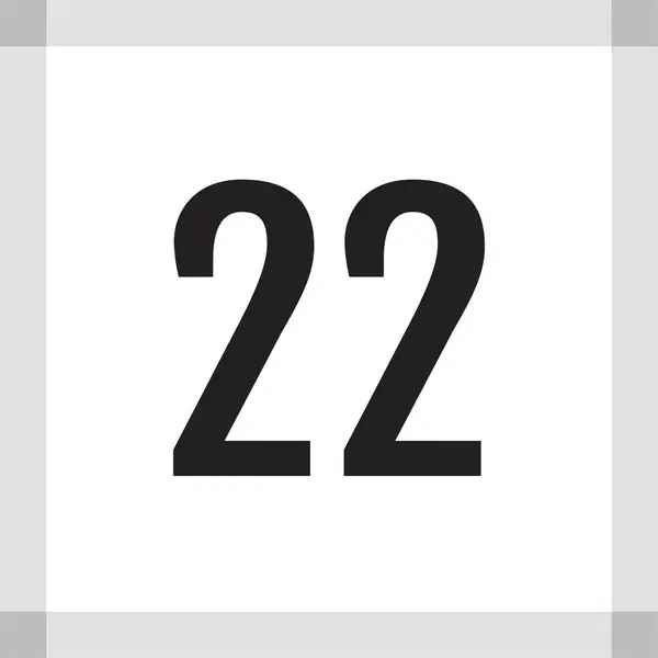 第22号标志图标 Web简单说明 — 图库矢量图片