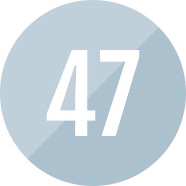 Kırk yedi vektör çizimi