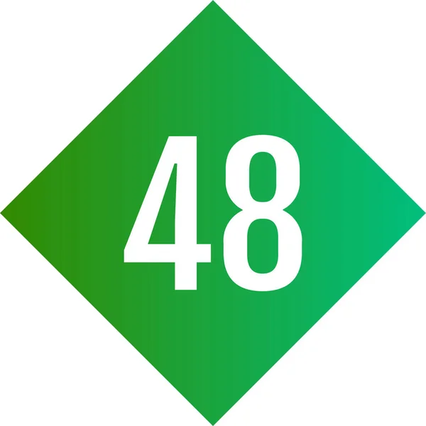 48号标志 矢量图解 — 图库矢量图片