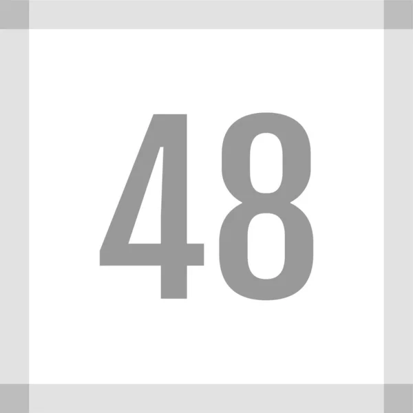Nummer Logo Vectorillustratie — Stockvector