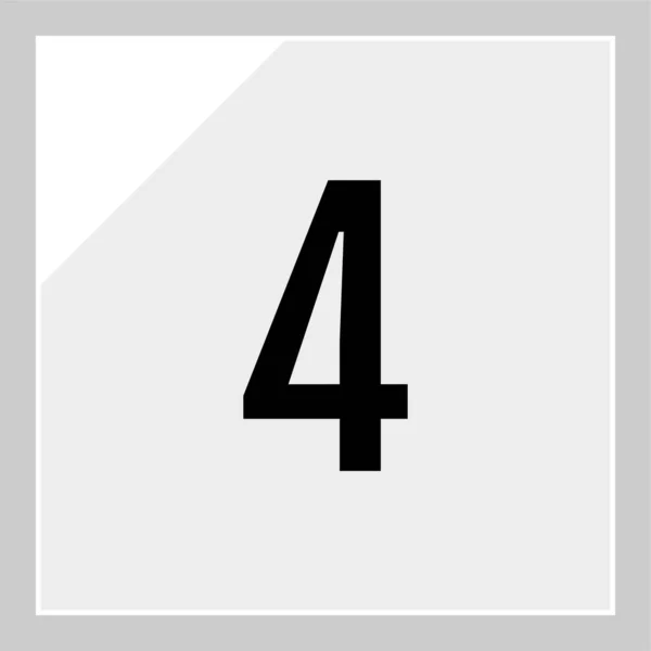 Nummer Symbol Moderne Vektorillustration — Stockvektor