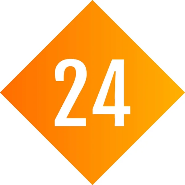 24号图标 矢量插图 — 图库矢量图片
