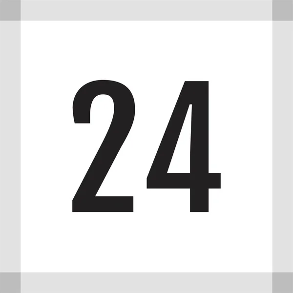 24号图标 矢量插图 — 图库矢量图片