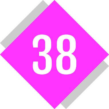 38 numaralı web simgesi. vektör illüstrasyonu