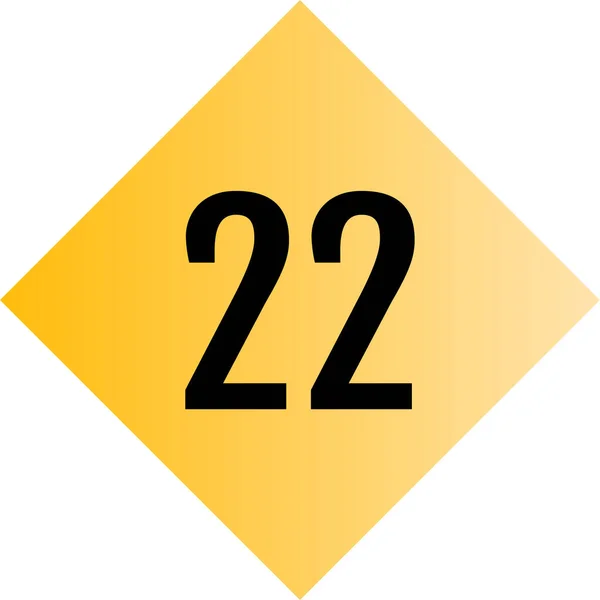 Número Icono Signo Ilustración Vectorial — Vector de stock