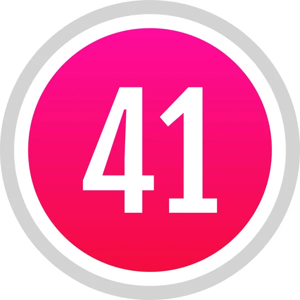 41番のアイコン Webデザイン用ベクトルテンプレート — ストックベクタ