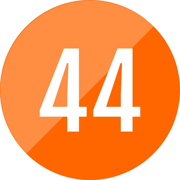 44番のアイコン Webデザイン用ベクトルテンプレート — ストックベクタ