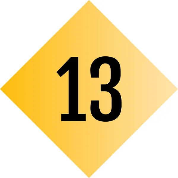 Nummer Symbol Moderne Vektorillustration — Stockvektor