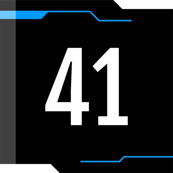 Nummer Logotyp Ikon Webbdesign Illustration — Stock vektor