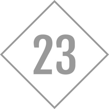 23 numaralı logo simgesi tasarım şablonu elementleri