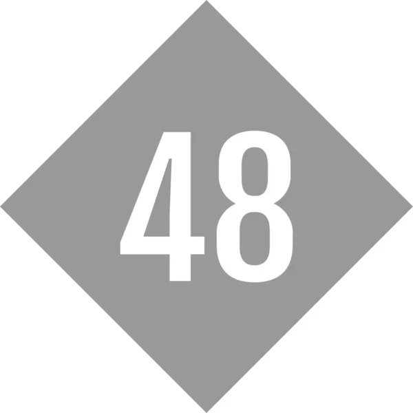 Nummer Logo Vectorillustratie — Stockvector