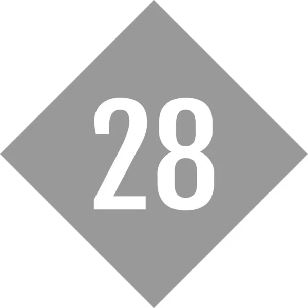 28番アイコンベクトルイラスト — ストックベクタ