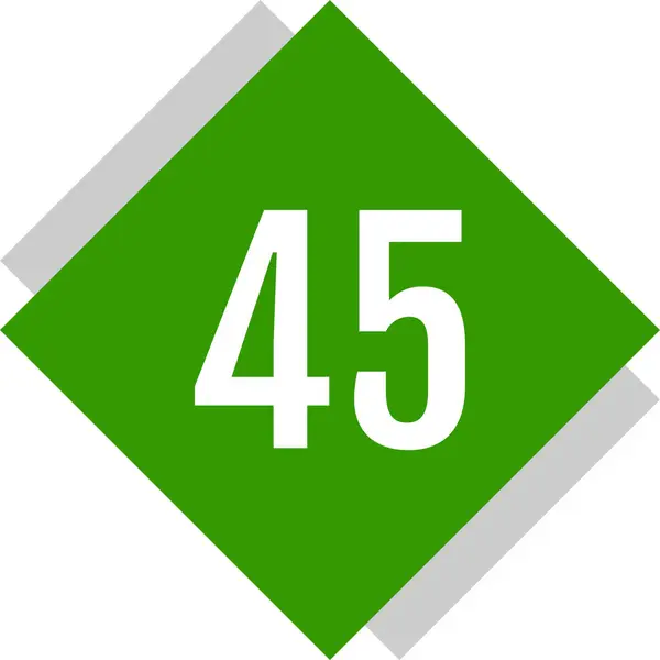 Logo Semplice Del Numero Illustrazione Web — Vettoriale Stock