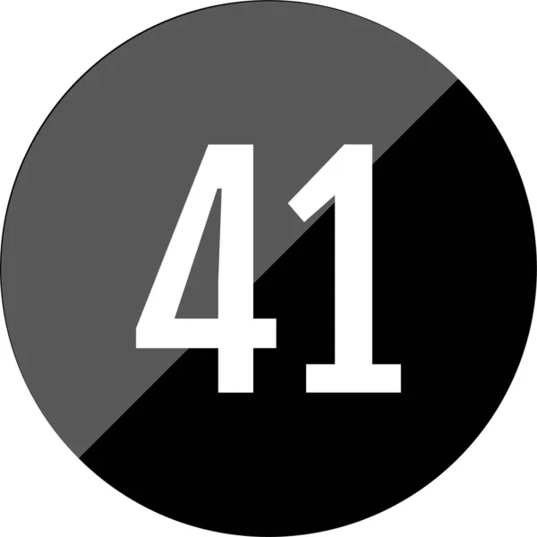 Icono Número Plantilla Vectorial Para Diseño Web — Archivo Imágenes Vectoriales