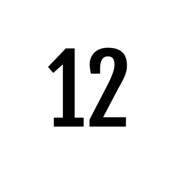 第12号图标 矢量插图 — 图库矢量图片