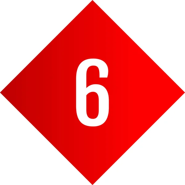 Symbol Číslo Jednoduchá Ilustrace Webu — Stockový vektor