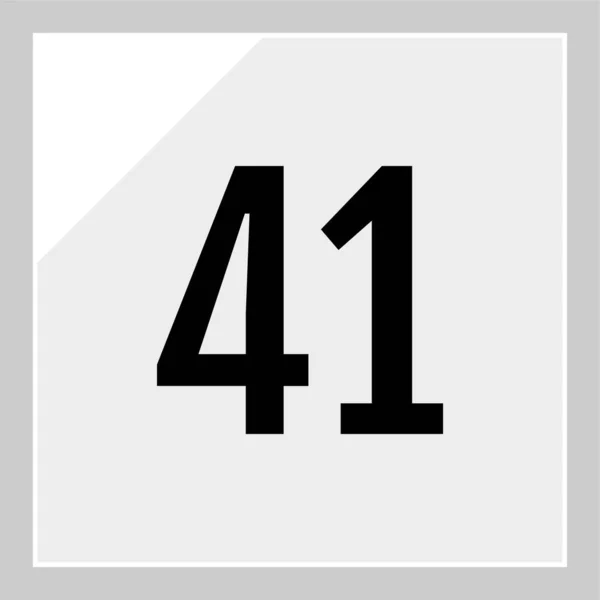 Номер Значок Логотипу Веб Дизайн Ілюстрація — стоковий вектор