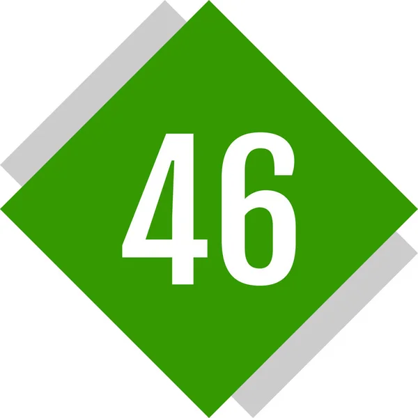 Number Logo Icon Web Design Illustration — Stock Vector